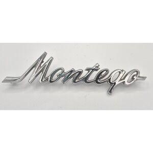 Vintage Mercury Montego Emblem Metal Chrome Script Nameplate Badge 5202 OEM